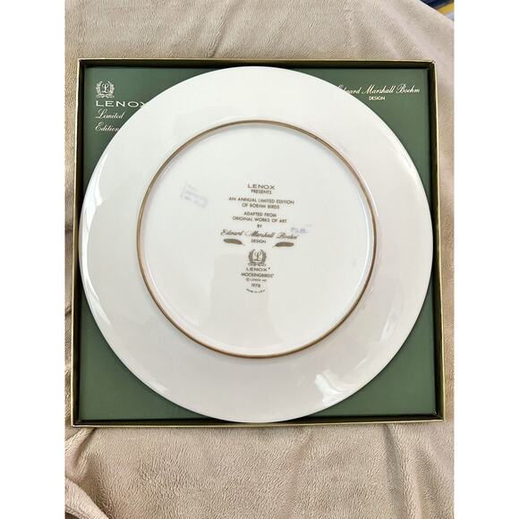 Lenox Mocking Birds Plate 1978 Boehm Design Original Box - Picture 5 of 7